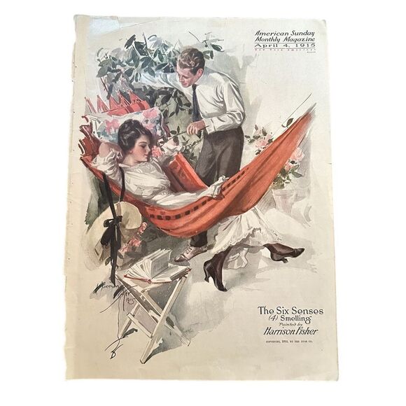 American Sunday Monthly Magazine Cover - April 1915 - Picture 1 of 6